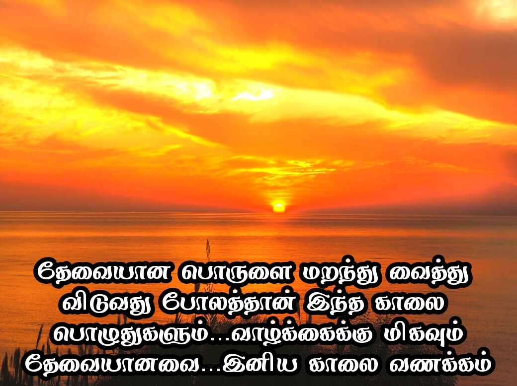 Good Morning Quotes in Tamil 